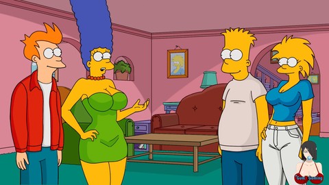 Les Simpson parodient les scènes de fête sexuelle totale Lustfield