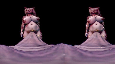 La gigante futa Cycloneredofficial toma su juguete sexual en POV VR inmersivo.