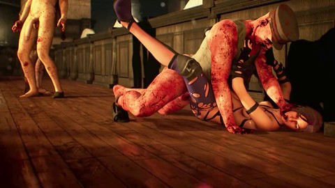 Jill Valentine viene violentata da zombie e resta incinta in questa animazione hentai di Resident Evil.