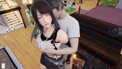 Tifa Lockhart de AI Syoujyo ofrece una increíble sesión de paja cubana