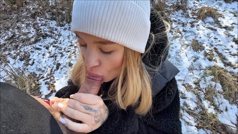 I guided my stepsister Xkendy in giving a blowjob and came in her mouth