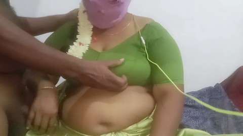 Femme au foyer tamoule torride en saree subit une sodomie intense