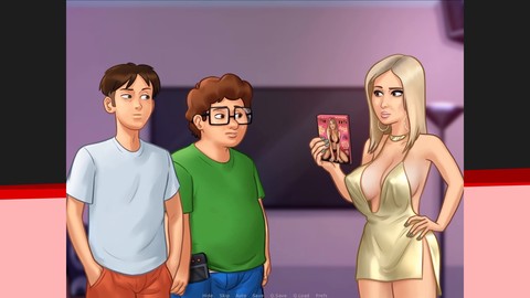 Blondie bekommt im Summertime Saga ein cremiges Gesicht