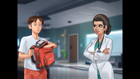 Storia divertente di sesso con il dottore che vede come protagonista una madre in una clinica dei cartoni animati