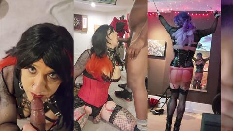 La dominatrix seductora Tiffany Minx entrena sissies con una larga sesión de voz en off