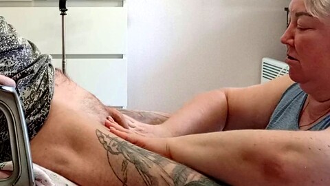 Wife watches as neighbor gives a blowjob and swallows my load